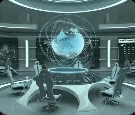 Business presentation enhanced by augmented reality graphics