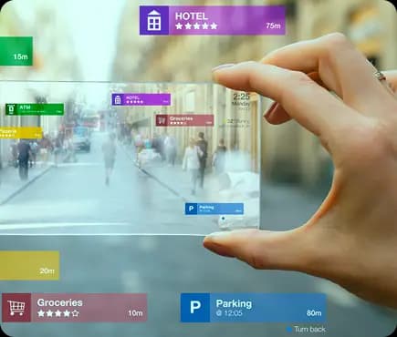 Augmented reality print experience with magazine overlay